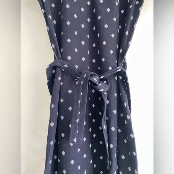 EUC, Tommy Hilfiger Women’s Short Sleeve, Tie Waist Navy Collared Shirt Dress M - Picture 2 of 12